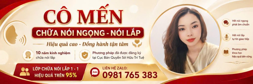 Cô mến chữa nói lắp