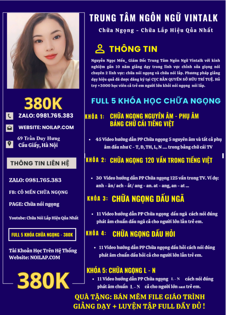 chữa nói ngọng